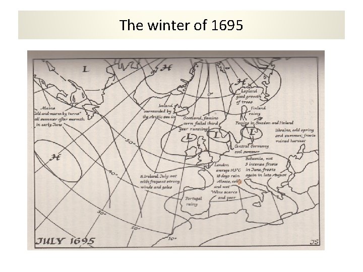 The winter of 1695 