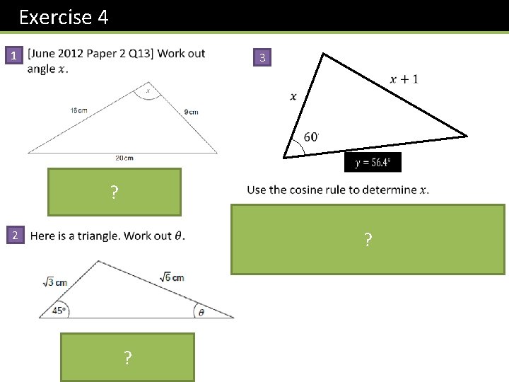 Exercise 4 1 3 ? 2 ? ? Exercise 4 1 3 ? 2 ? ?