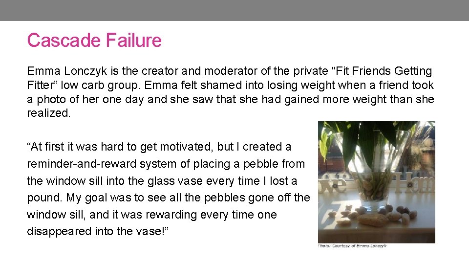 Cascade Failure Emma Lonczyk is the creator and moderator of the private “Fit Friends Cascade Failure Emma Lonczyk is the creator and moderator of the private “Fit Friends