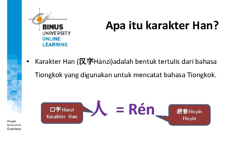 Apa itu karakter Han? • Karakter Han (汉字Hànzì)adalah bentuk tertulis dari bahasa Tiongkok yang