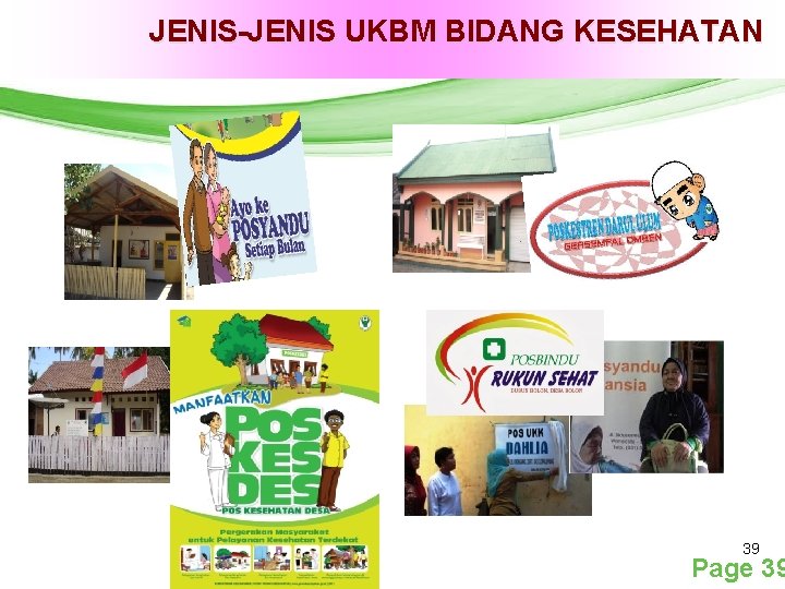 JENIS-JENIS UKBM BIDANG KESEHATAN Free Powerpoint Templates 39 Page 39 