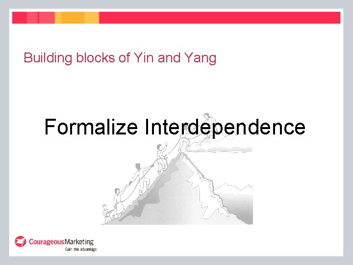 Building blocks of Yin and Yang Formalize Interdependence 