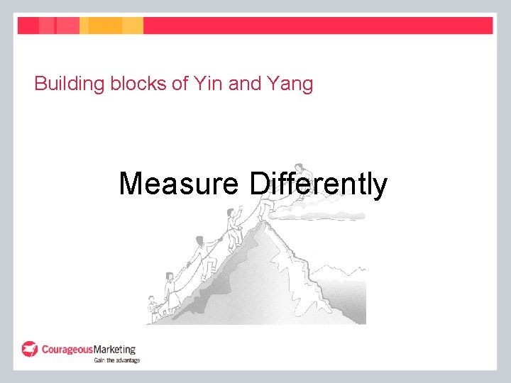 Building blocks of Yin and Yang Measure Differently 