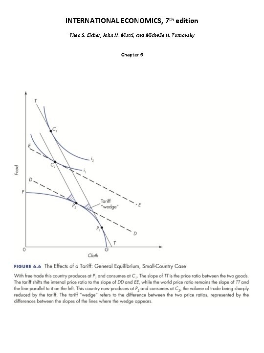 INTERNATIONAL ECONOMICS, 7 th edition Theo S. Eicher, John H. Mutti, and Michelle H.