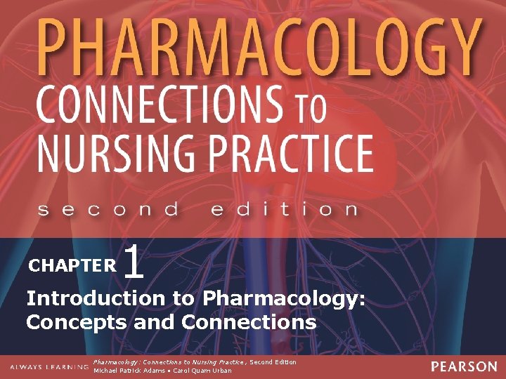 PHARMACOLOGY CONNECTIONS TO NURSING PRACTICE Second Edition CHAPTER 1 Introduction to Pharmacology: Concepts and