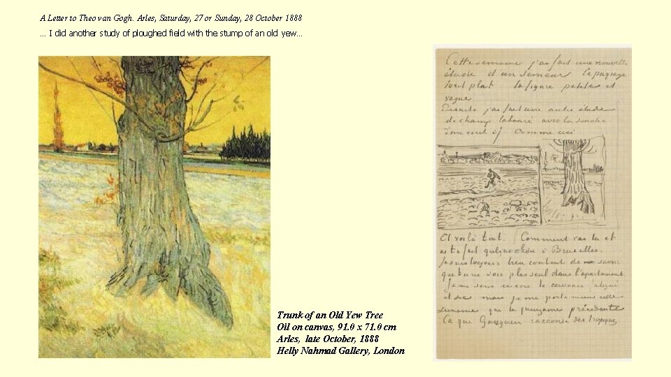 A Letter to Theo van Gogh. Arles, Saturday, 27 or Sunday, 28 October 1888