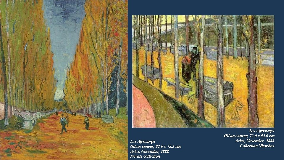 Les Alyscamps Oil on canvas, 92. 0 x 73. 5 cm Arles, November, 1888