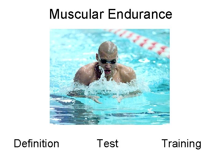 Muscular Endurance Definition Test Training 
