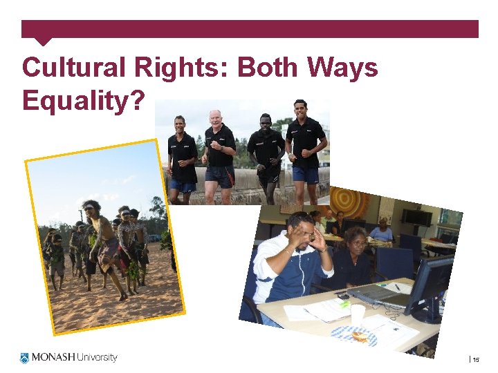 Cultural Rights: Both Ways Equality? 15 