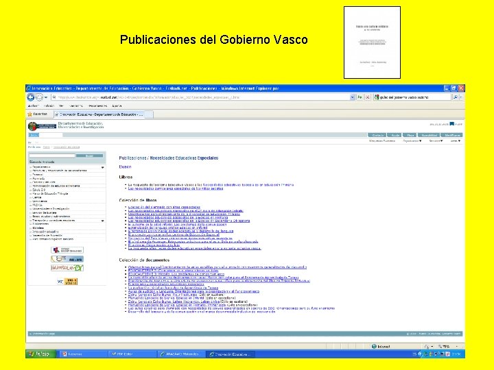 Publicaciones del Gobierno Vasco Publicaciones del Gobierno Vasco