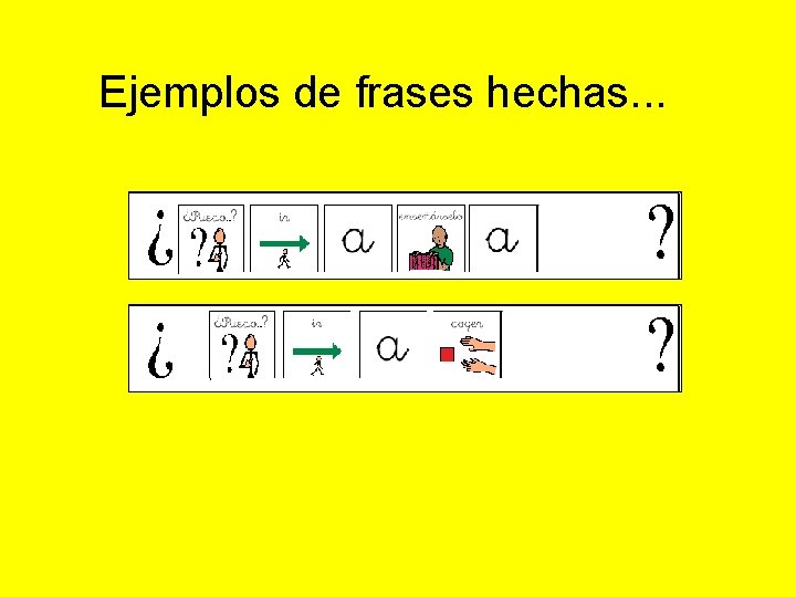 Ejemplos de frases hechas. . . Ejemplos de frases hechas. . .