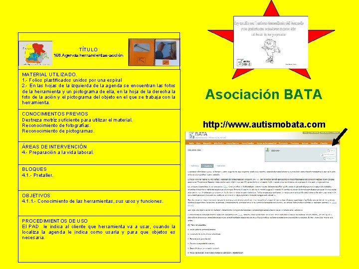 TÍTULO 168. Agenda herramientas-acción MATERIAL UTILIZADO. 1. - Folios plastificados unidos por una espiral TÍTULO 168. Agenda herramientas-acción MATERIAL UTILIZADO. 1. - Folios plastificados unidos por una espiral