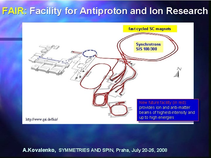FAIR: Facility for Antiproton and Ion Research fast cycled SC magnets Synchrotrons SIS 100/300