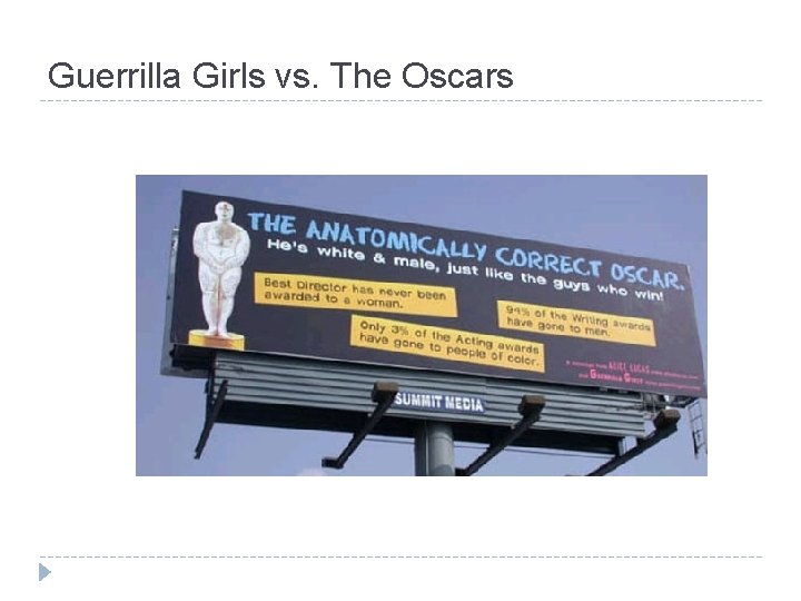 Guerrilla Girls vs. The Oscars 