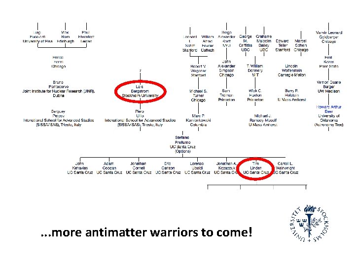 . . . more antimatter warriors to come! 