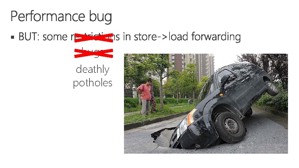 § bugs deathly potholes 