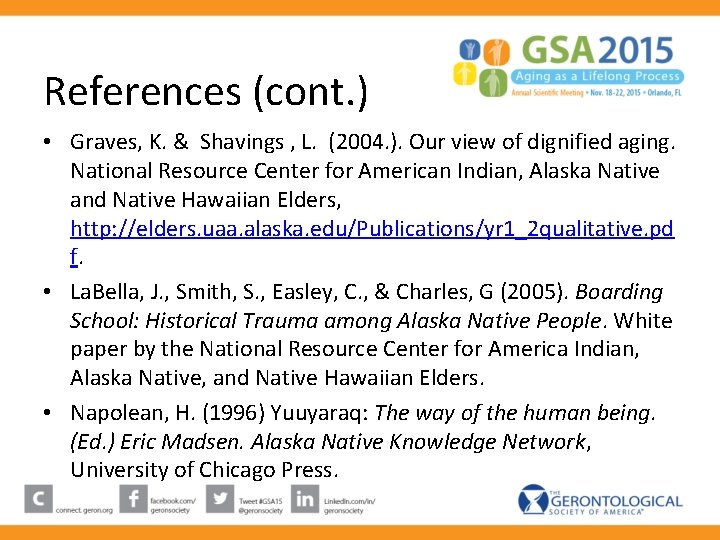 References (cont. ) • Graves, K. & Shavings , L. (2004. ). Our view References (cont. ) • Graves, K. & Shavings , L. (2004. ). Our view