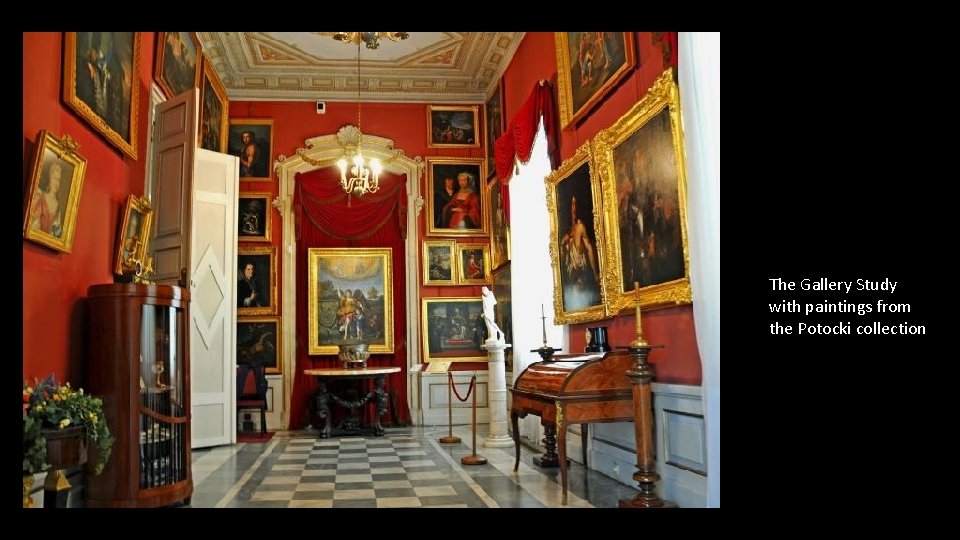 The Gallery Study with paintings from the Potocki collection 