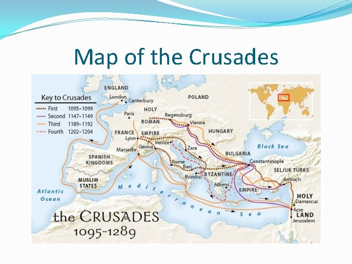 Map of the Crusades 