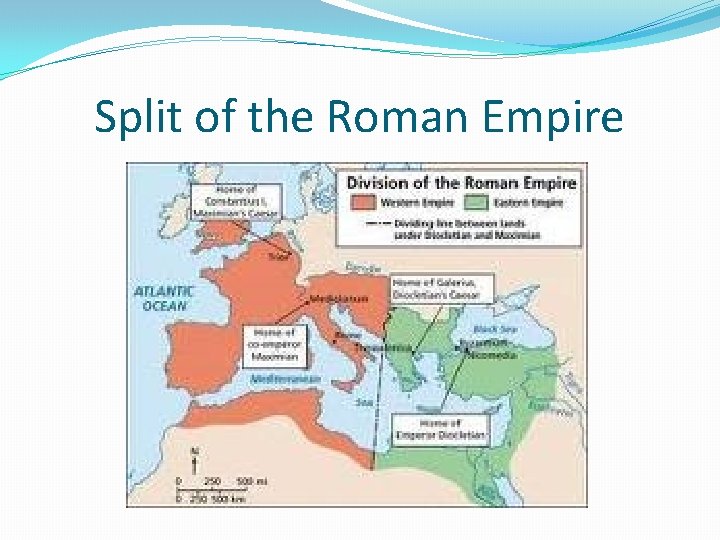 Split of the Roman Empire 