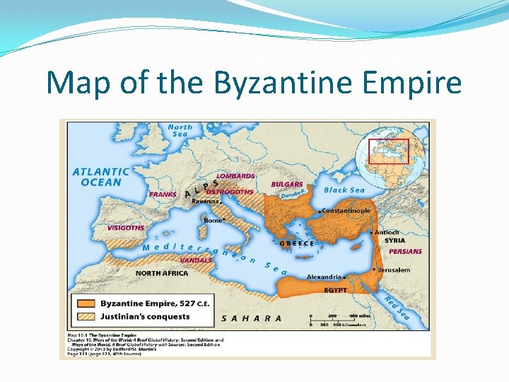 Map of the Byzantine Empire 