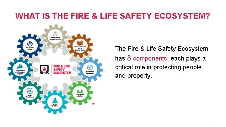 WHAT IS THE FIRE & LIFE SAFETY ECOSYSTEM? The Fire & Life Safety Ecosystem