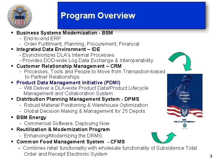 Program Overview § Business Systems Modernization - BSM - End-to-end ERP - Order Fulfillment, Program Overview § Business Systems Modernization - BSM - End-to-end ERP - Order Fulfillment,