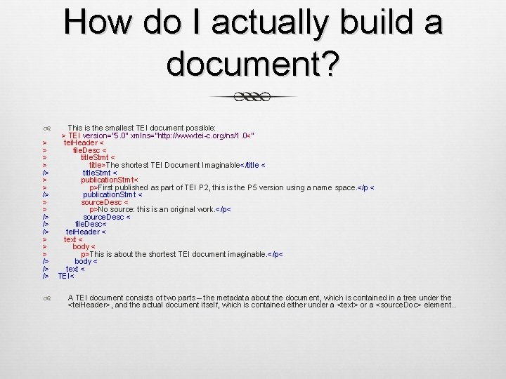 How do I actually build a document? > > /> /> /> /> />