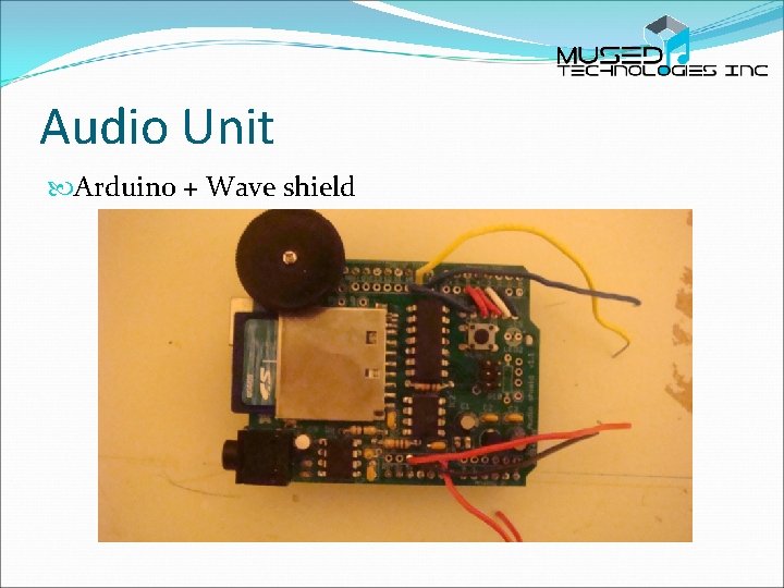 Audio Unit Arduino + Wave shield 