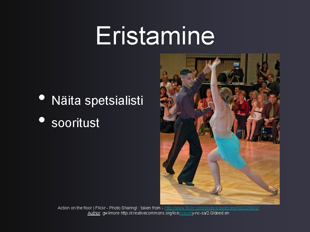 Eristamine • Näita spetsialisti • sooritust Action on the floor | Flickr - Photo