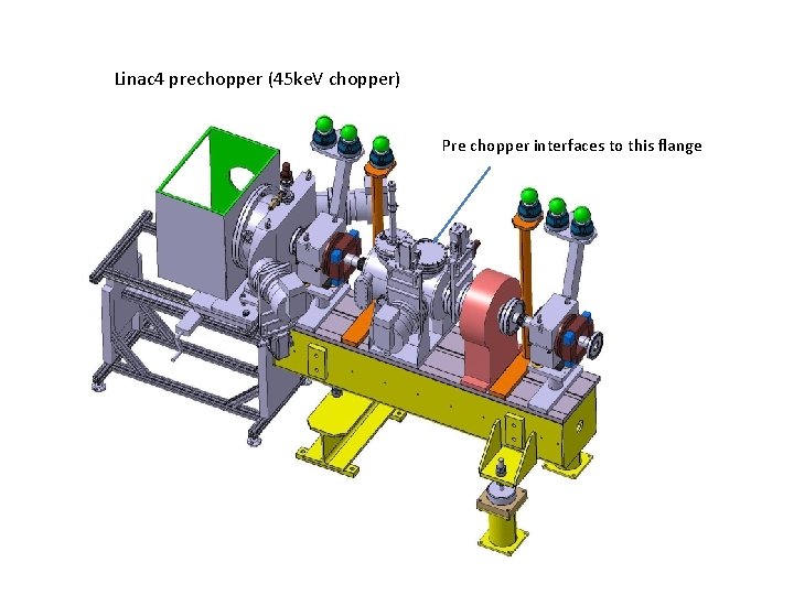 Linac 4 prechopper (45 ke. V chopper) Pre chopper interfaces to this flange 