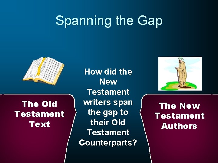 Spanning the Gap The Old Testament Text How did the New Testament writers span