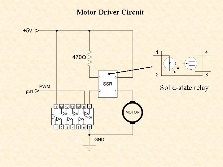 Motor Driver Circuit Solid-state relay 