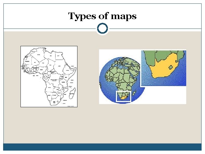 Types of maps 