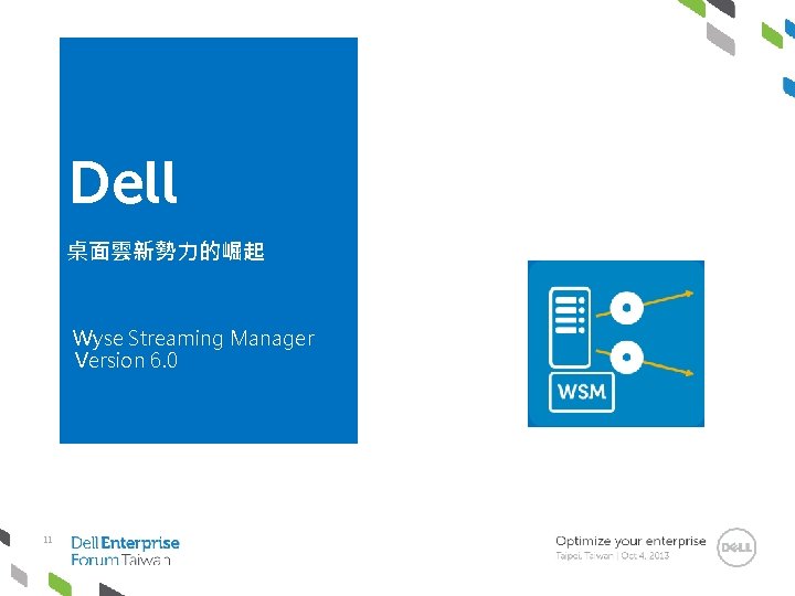 Dell 桌面雲新勢力的崛起 Wyse Streaming Manager Version 6. 0 11 