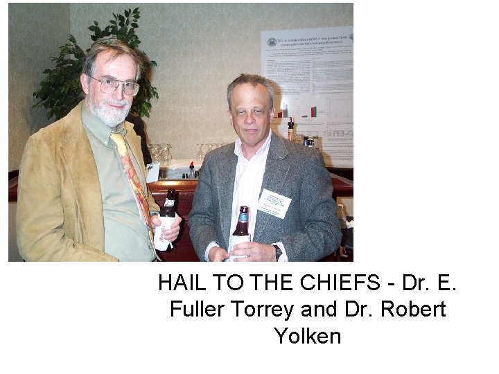 HAIL TO THE CHIEFS - Dr. E. Fuller Torrey and Dr. Robert Yolken 