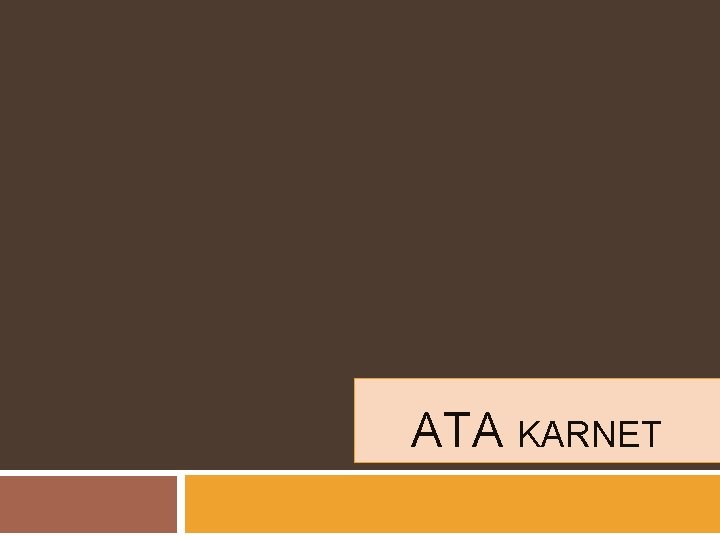 АТА KARNET 