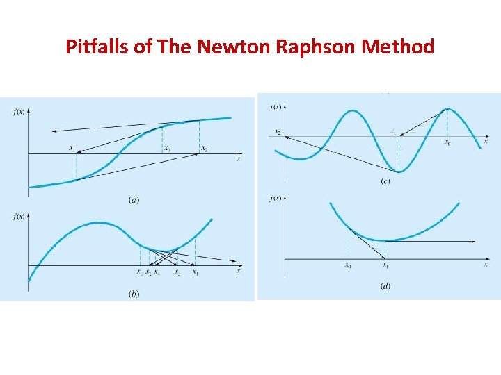 Pitfalls of The Newton Raphson Method 