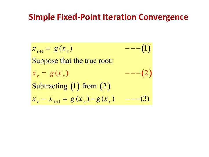 Simple Fixed-Point Iteration Convergence 