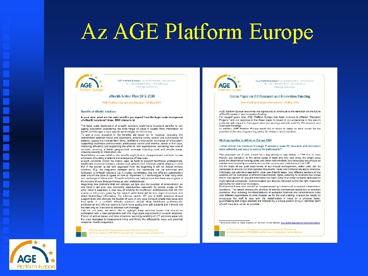 Az AGE Platform Europe 