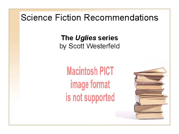 Science Fiction Recommendations The Uglies series by Scott Westerfeld Science Fiction Recommendations The Uglies series by Scott Westerfeld
