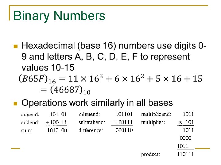 Digital Systems and Binary Numbers Based on book