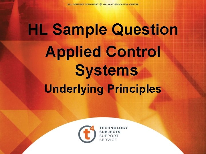 HL Sample Question Applied Control Systems Underlying Principles 