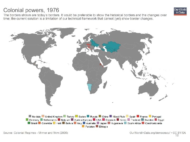 7. Wann endete die Kolonialherrschaft Europas über die letzten Kolonien? a) 1925 b) 1950