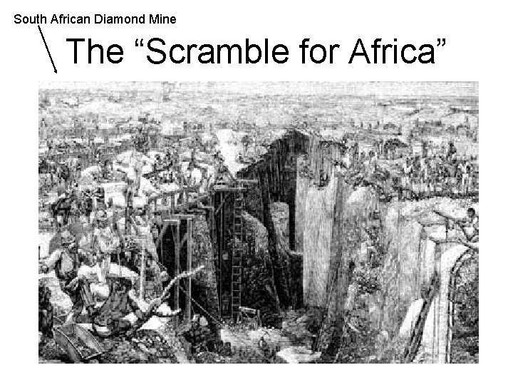 South African Diamond Mine The “Scramble for Africa” 