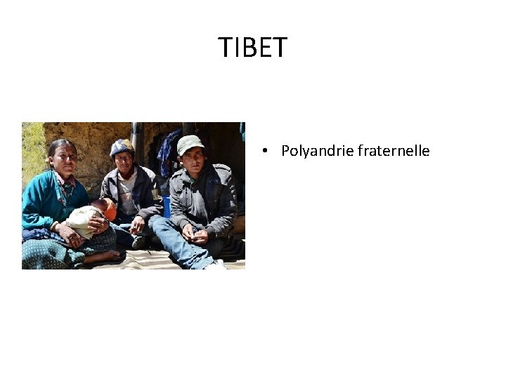 TIBET • Polyandrie fraternelle 