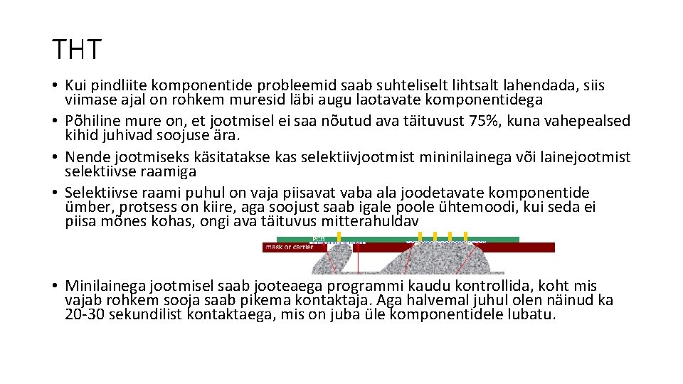 THT • Kui pindliite komponentide probleemid saab suhteliselt lihtsalt lahendada, siis viimase ajal on THT • Kui pindliite komponentide probleemid saab suhteliselt lihtsalt lahendada, siis viimase ajal on