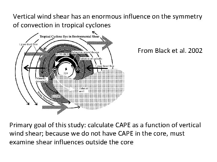 Vertical wind shear has an enormous influence on the symmetry of convection in tropical