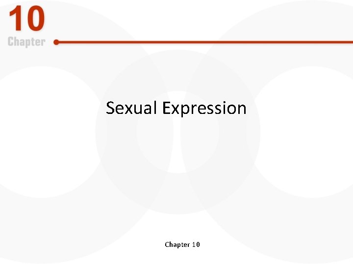 Sexual Expression Chapter 10 