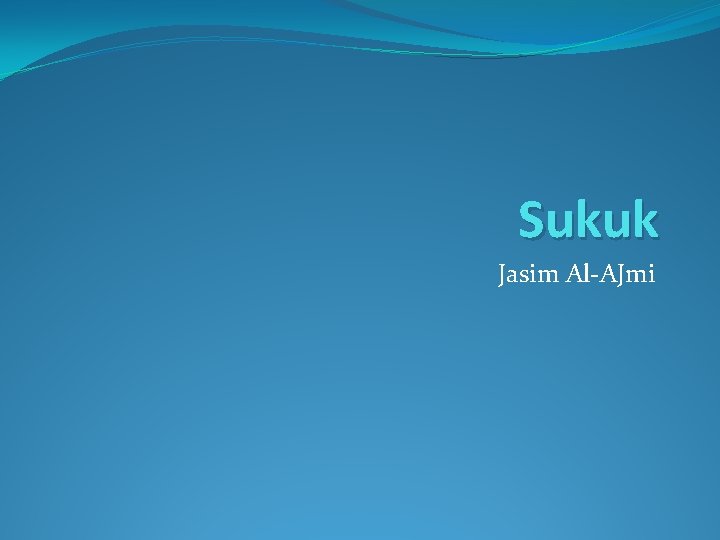 Sukuk Jasim Al-AJmi 